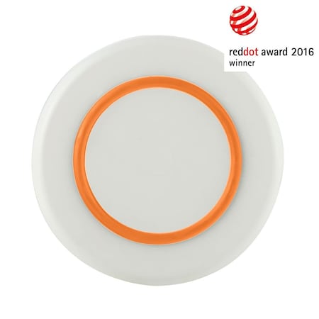 Sorona PALM  White Medium Plate - Orange Nonslip Base, 2PK PM961